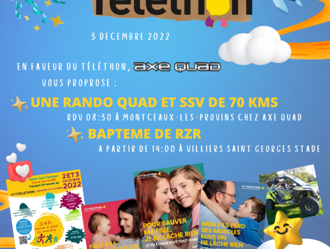 TELETHON : RANDO et BAPTEME